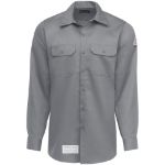 Picture of Bulwark® SLW2GY Men's Midweight Excel FR® ComforTouch® Work Shirt