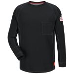 Picture of Bulwark® QT32BK iQ Series® Comfort Knit Men's FR Long Sleeve T-Shirt