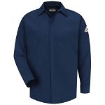 Picture of Bulwark® SMS2-NV Men's Midweight FR Pocketless Concealed-Gripper Work Shirt