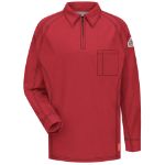 Picture of Bulwark® QT12RD iQ Series® Comfort Knit Men's FR Long Sleeve Polo