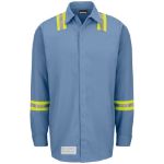 Picture of Bulwark® SMS6 Enhanced Visibility Concealed-Gripper Pocketless Work Shirt