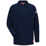 Picture of Bulwark® QT12DB iQ Series® Comfort Knit Men's FR Long Sleeve Polo