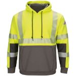 Picture of Bulwark® SMB4 Men's Hi-Visibility Color Block Pullover Fleece Sweatshirt