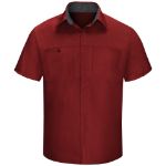 Picture of Red Kap® SY42FC Men's Short Sleeve Performance Plus Shop Shirt with OilBlok Technology