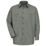 Picture of Red Kap® SP10-BANDED Men's Long Sleeve Microcheck Uniform Shirt