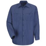 Picture of Red Kap® SP10IC Men's Long Sleeve Industrial Striped Work Shirt