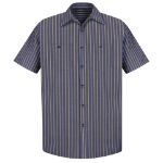 Picture of Red Kap® SP24KN Men's Short Sleeve Industrial Stripe Work Shirt