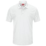 Picture of Red Kap® SK96WH Men's Short Sleeve Performance Knit® Pocketless Core Polo