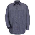 Picture of Red Kap® SP10EX Men's Long Sleeve Microcheck Uniform Shirt