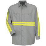 Picture of Red Kap® SP14-EHV Long Sleeve Enhanced Visibility Industrial Work Shirt