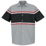 Picture of Red Kap® SP24-GM Men's Short Sleeve Technician Shirt