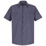 Picture of Red Kap® SP20EX Men's Short Sleeve Microcheck Uniform Shirt