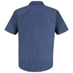 Picture of Red Kap® SP24EX Men's Short Sleeve Industrial Stripe Work Shirt