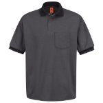 Picture of Red Kap® SK52BK Men's Short Sleeve Performance Knit® Twill Polo