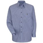 Picture of Red Kap® SP74 Men's Long Sleeve Mini-Plaid Uniform Shirt