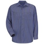 Picture of Red Kap® SP14EX Men's Long Sleeve Industrial Stripe Work Shirt