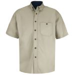 Picture of Red Kap® SC64ST Men's Short Sleeve Cotton Contrast Dress Shirt