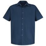 Picture of Red Kap® SP26NV Men's Short Sleeve Specialized Pocketless Work Shirt