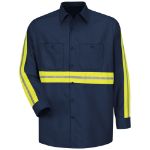 Picture of Red Kap® SP14EN Long Sleeve Enhanced Visibility Industrial Work Shirt