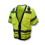 Picture of Radians SV59Z-3 Type R Class 3 Heavy Duty Mesh Surveyor Safety Vest with Zipper