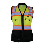 Picture of Kishigo S5021 Premium Black Series Women's Heavy Duty Surveyors Vest